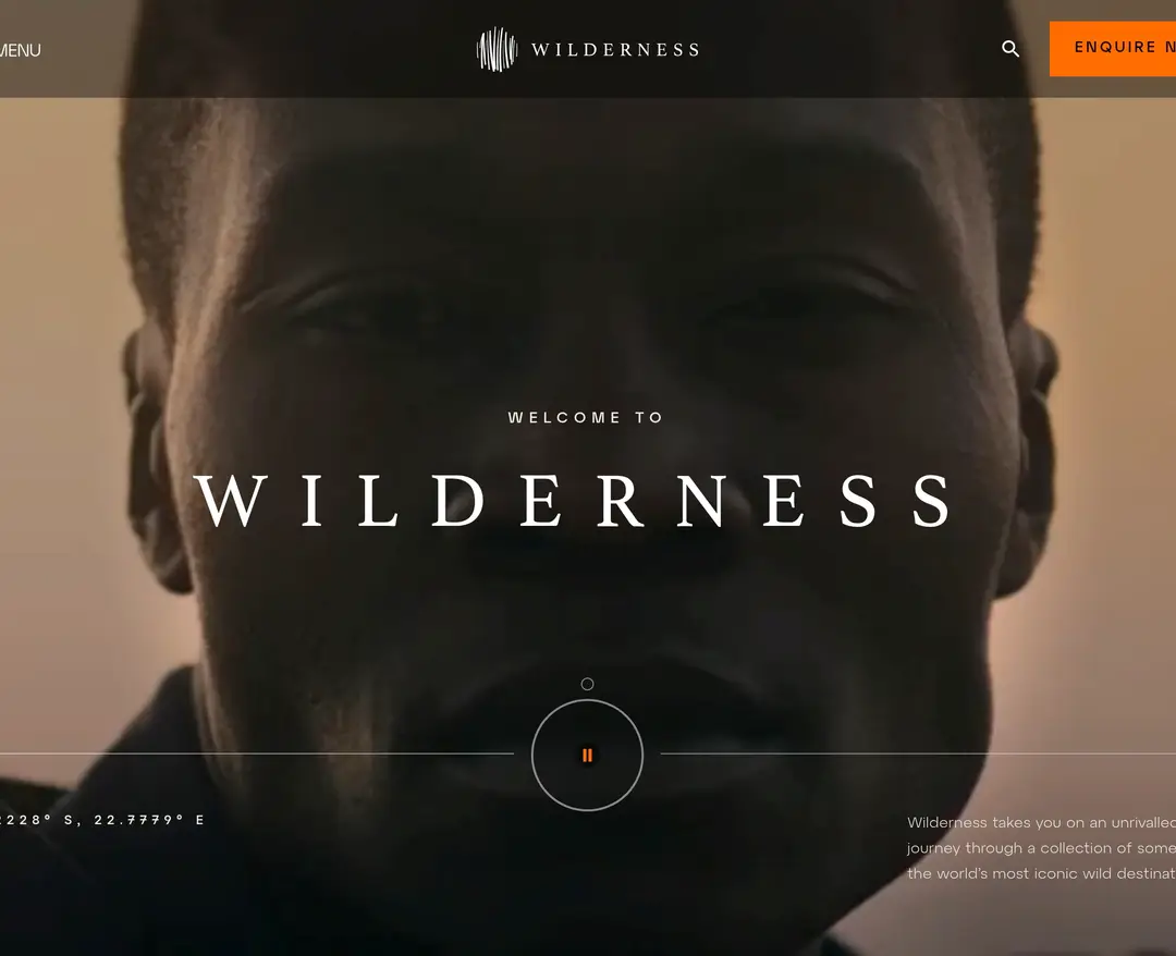 Wilderness — 여행/호텔 플랫폼 웹사이트 디자인 레퍼런스