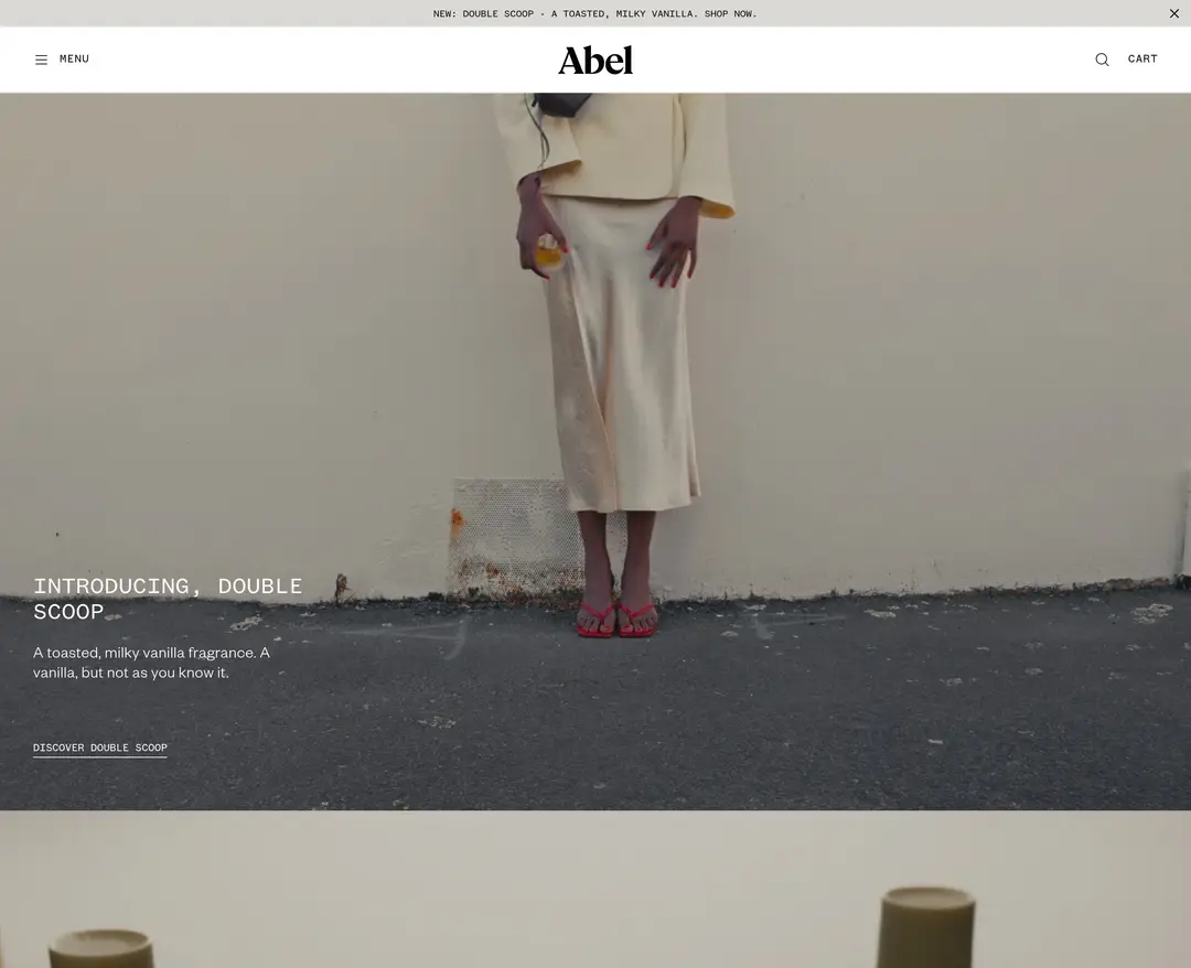 Abel — 화장품 쇼핑몰 웹사이트 디자인 레퍼런스