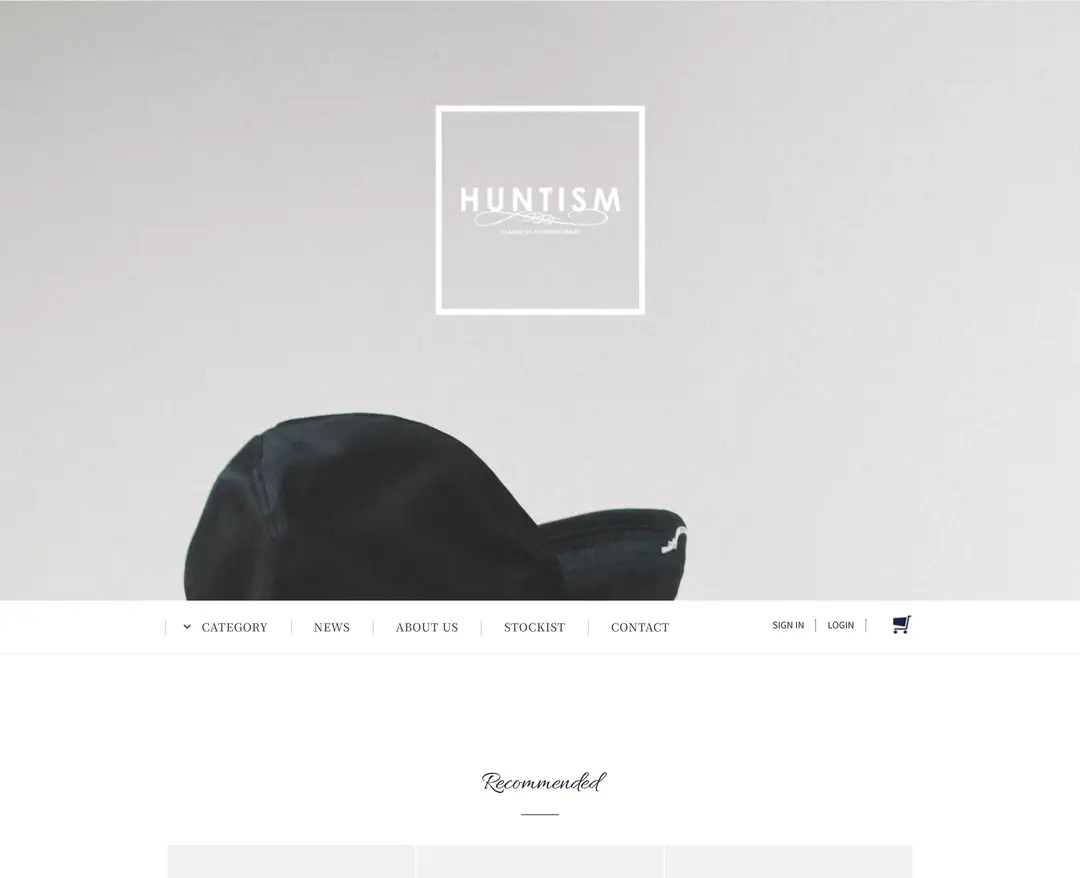 HUNTISM — 패션 쇼핑몰 웹사이트 디자인 레퍼런스