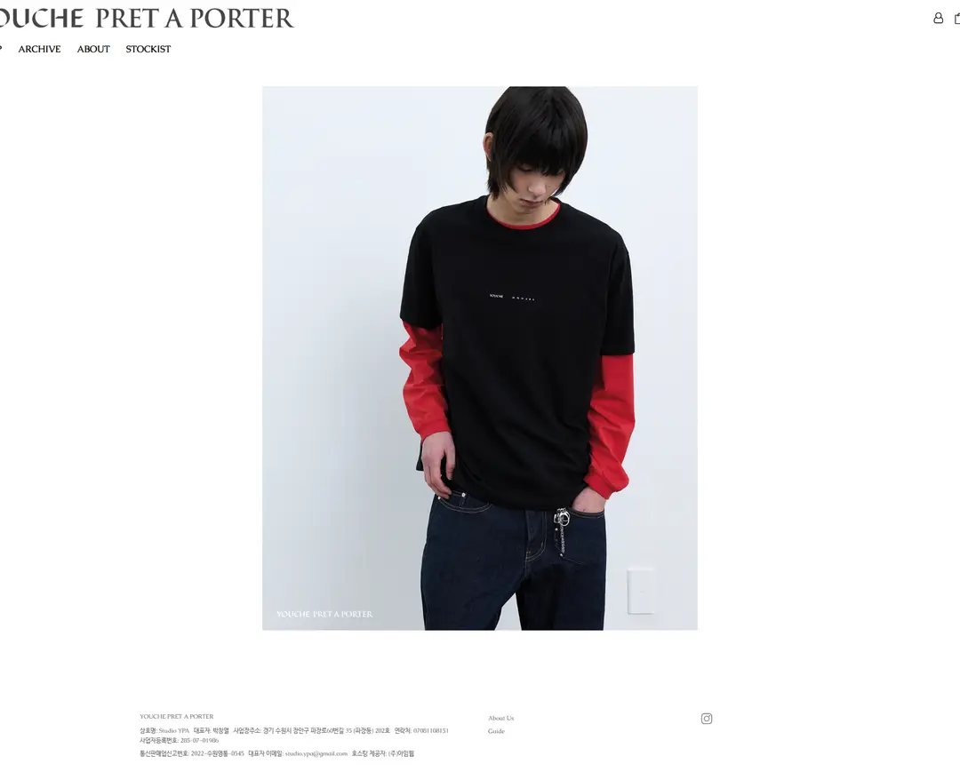 YOUCHE PRET A PORTER — 패션 소개 웹사이트 디자인 레퍼런스