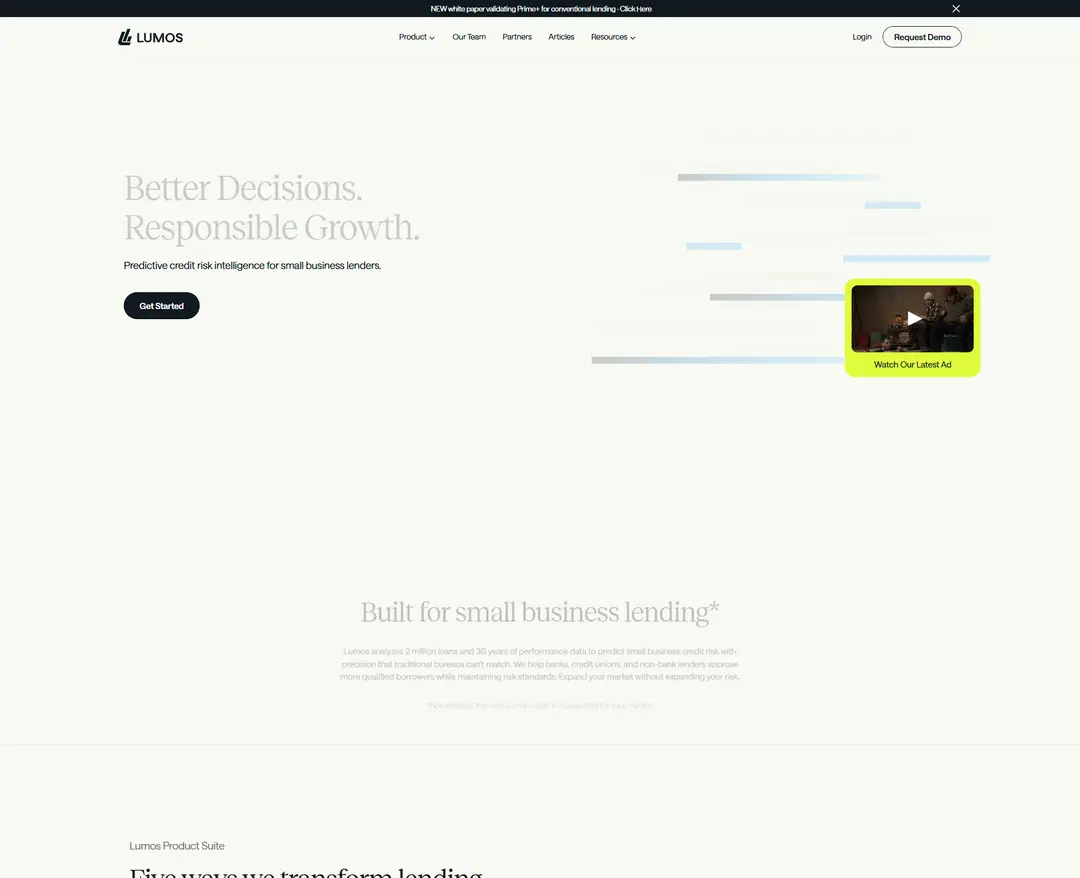 Lumos — IT/스타트업 플랫폼 웹사이트 디자인 레퍼런스