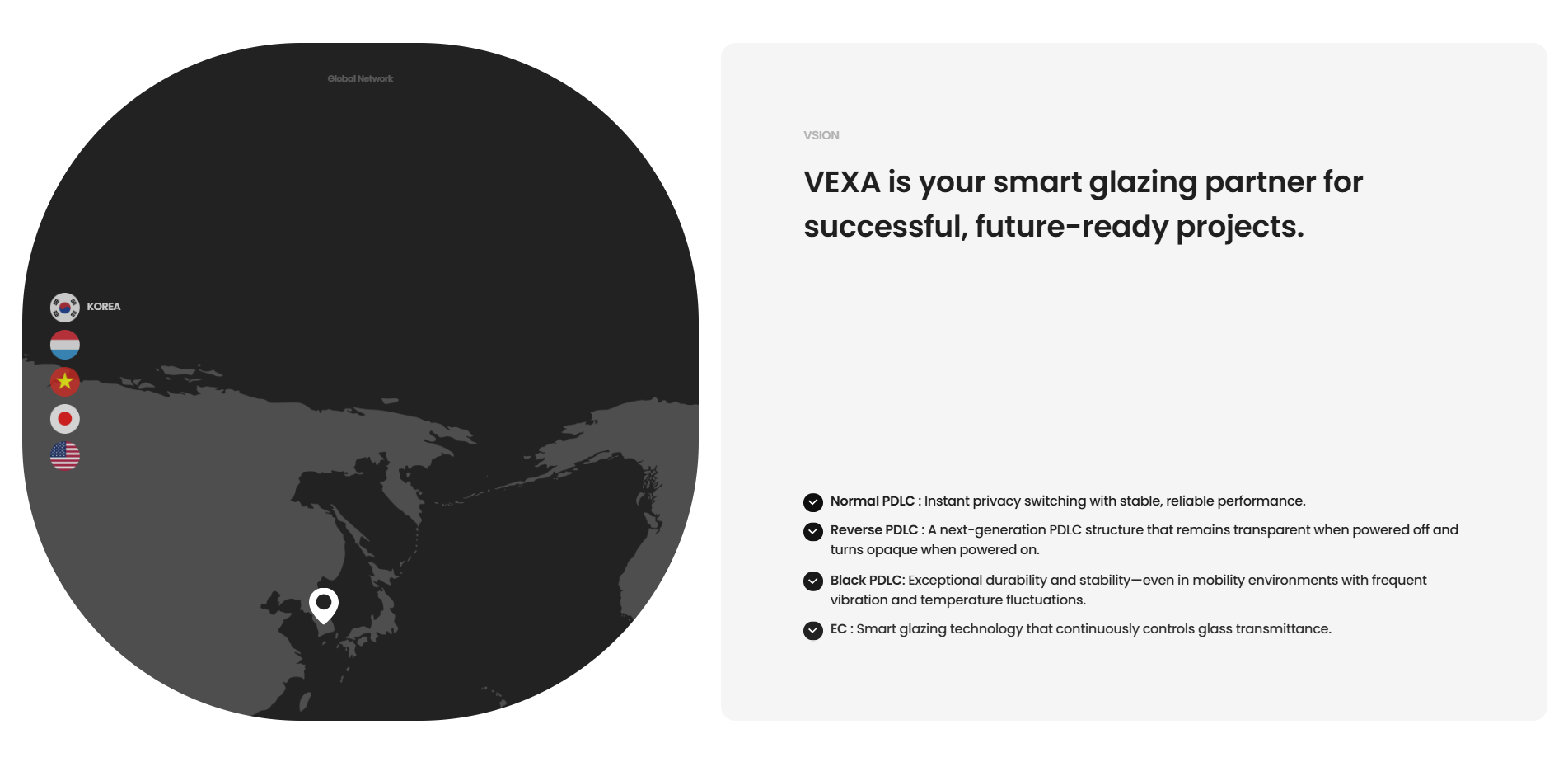 VSION — IT/스타트업 소개 웹사이트 디자인 레퍼런스 스크린샷 5