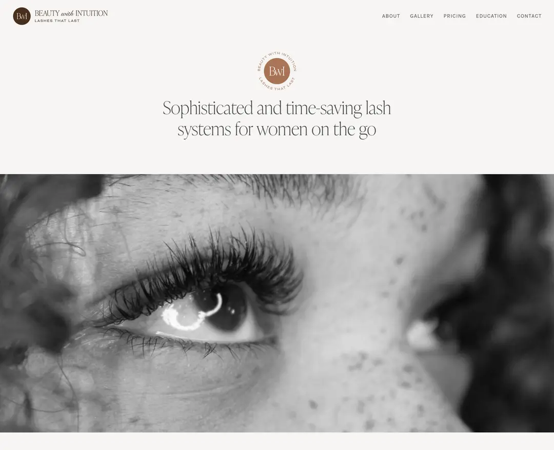 Beauty with Intuition — 화장품 소개 웹사이트 디자인 레퍼런스