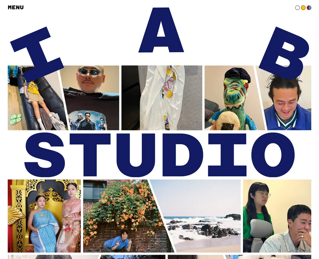 IAB STUDIO — 패션 소개 웹사이트 디자인 레퍼런스