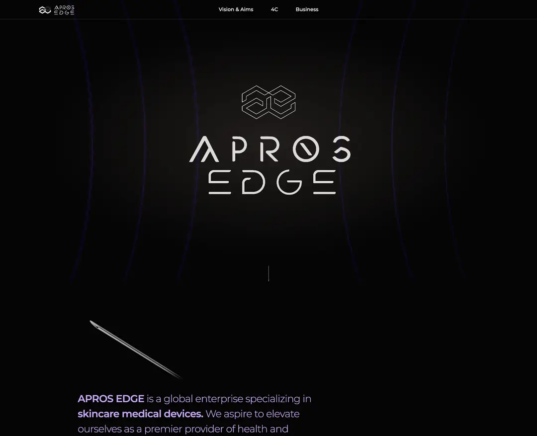 APROS — 기타 소개 웹사이트 디자인 레퍼런스